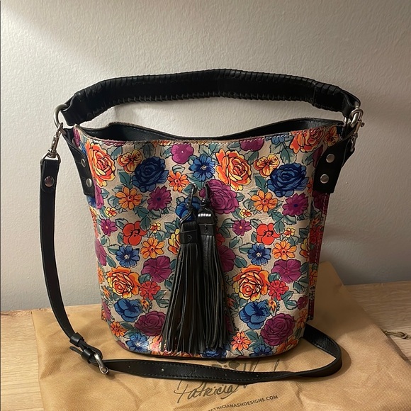 Patricia Nash Floral Leather Crossbody Bag - Picture 5 of 10